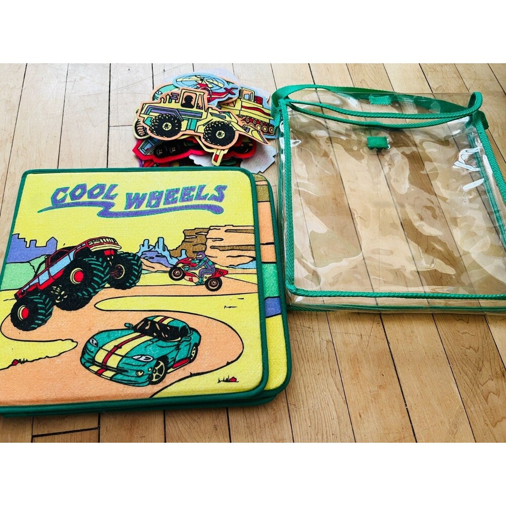 2001 Felt Book & Felt COOL WHEELS Automobiles Construction Vehicles & More